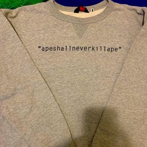 Bathing ape crew neck